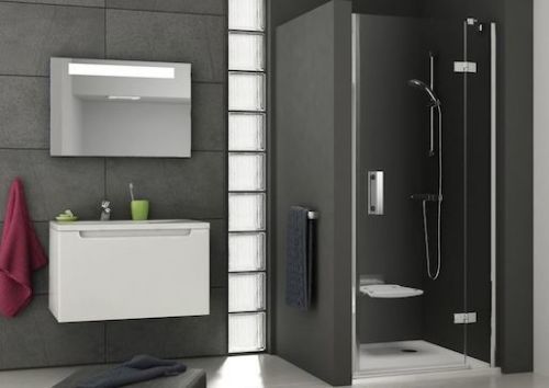RAVAK Sprchové dveře SMARTLINE SMSD2 120 (B) Pravá chrom+transparent