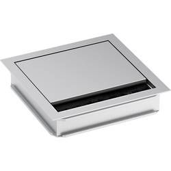 Kabelová průchodka čtvercová Bachmann 930.310, Ø 5 mm, hliník, stříbrná (matná, eloxovaná), 1 ks