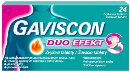 Gaviscon Duo Efekt žvýkací tablety por.tbl.mnd.24