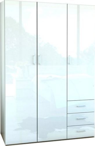 Falco Skříň Sid 3d3s bílá/bílý lesk