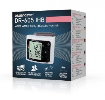 DIAGNOSTIC automat.zápěstní tlakoměr DR-605 IHB