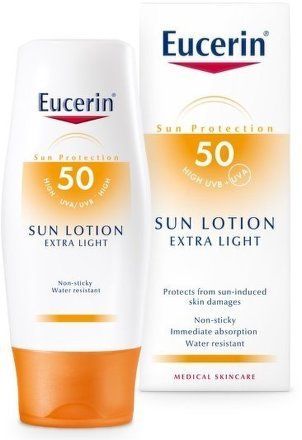 EUCERIN SUN Extra lehké mléko SPF50 150ml 63846