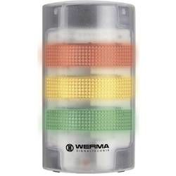 LED signalizační sloupek akustický Werma 691.200.55, 24 V/DC, IP65, transparentní