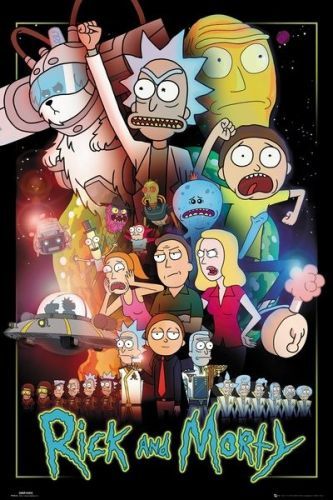 Posters Plakát, Obraz - Rick and Morty - Wars, (61 x 91,5 cm)