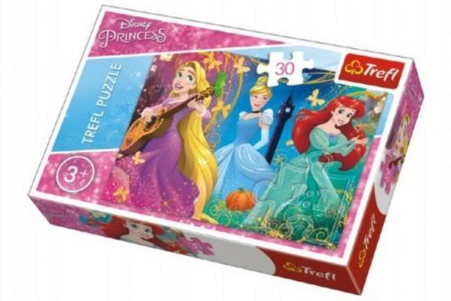 Puzzle Princezny Disney 27x20cm 30 dílků v krabičce 21x14x4cm