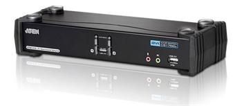Aten CS-1782A DataSwitch elektronický 2:1 (kláv.,DVI,myš,audio 7.1) USB