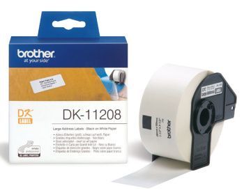 BROTHER DK-11208 Široké adresní štítky 38x 90mm (400 ks)