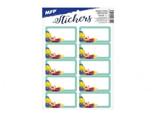 MFP samolepky na zavařeniny 16,2x23cm