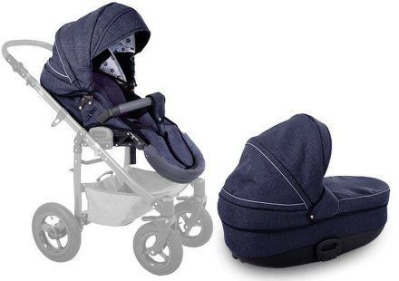 Set korba + sedačka ke kočárku Go/Terrain Navy Melange Petite&Mars