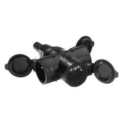 Propojka SchuKo Bachmann 913.170, guma, silikon, IP44, 250 V, černá