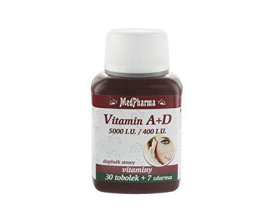 Vitamín A + D (5000 I.U./400 I.U.) 30 tob. + 7 tob. ZDARMA