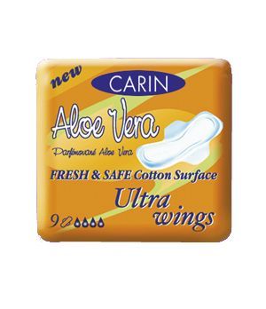 Carine Aloe Vera Ultra wings 9 ks/bal.