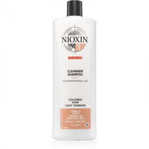Nioxin System 3 čisticí šampon pro barvené řídnoucí vlasy