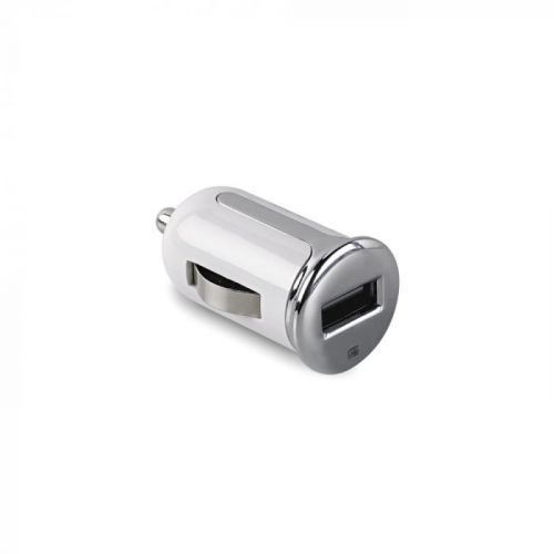 CL autonabíječka CELLY Turbo s USB výstupem, 2,4 A, bílá, blister