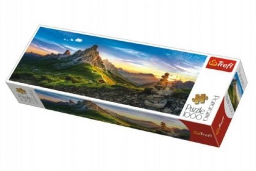 Puzzle  Passo di Giau, Dolomity panorama 1000 dílků 97x34cm v krabici 40x13x7cm