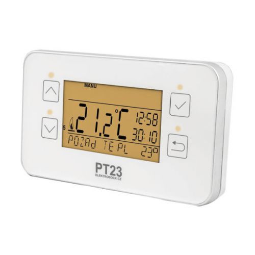 Elektrobock  PT 23 týdenní digitální dotykový termostat podsvícený LCD 5A/250V