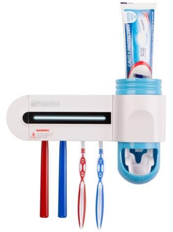 Helpmation GFS302 bezdotykový dávkovač pasty a sterilizér zubních kartáčků
