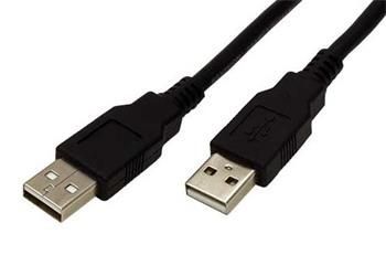 USB 2.0 kabel A-A 1,8m černý