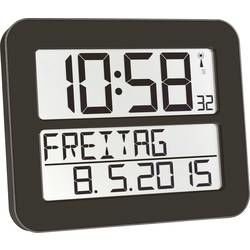 DCF nástěnné hodiny TFA TimeLine Max 60.4512.01, černá