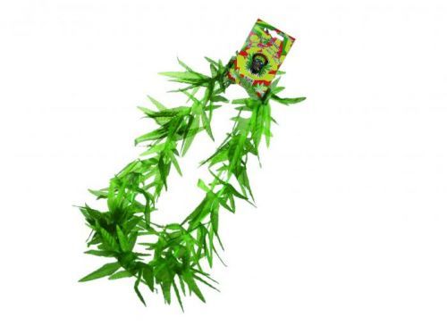 Marihuanové květy na krk - zelené