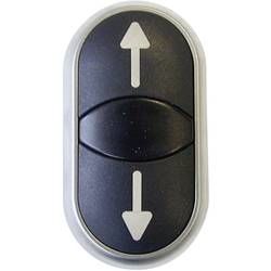 Dvojitý tlakový spínač Eaton M22-DDL-S-X7/X7, černá, 1 ks