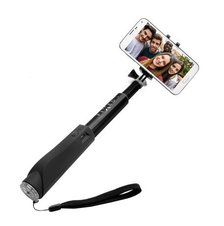 Fixed Bluetooth selfie stick s tlačítkem, Black