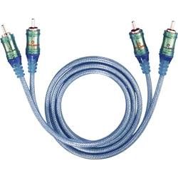 Cinch audio kabel Oehlbach 92021, 0.50 m, transparentní modrá