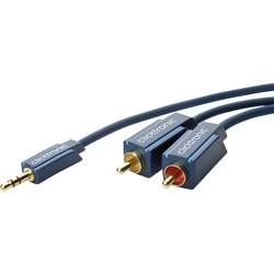 Jack / cinch audio kabel clicktronic 70473, 15 m, modrá