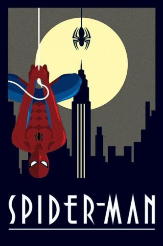 PYRAMID Plakát, Obraz - Marvel Deco - Spider-Man Hanging, (61 x 91.5 cm)