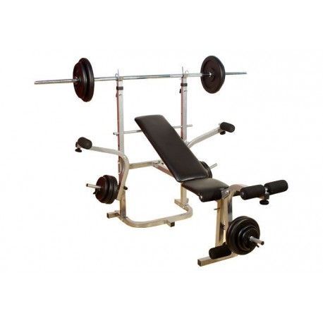 Bench Multifunkční lavice černá/stříbrná OEM D00004