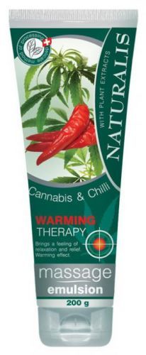 Naturalis masážní emulze Cannabis a Chilli 200ml