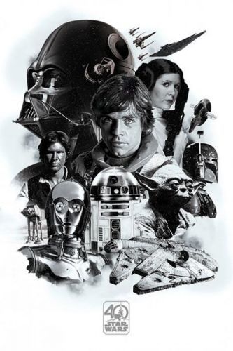 PYRAMID Plakát, Obraz - Star Wars - 40. výročí, (61 x 91.5 cm)