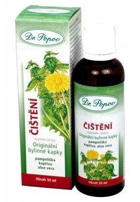 Čištění bylinné kapky Dr.Popov 50ml