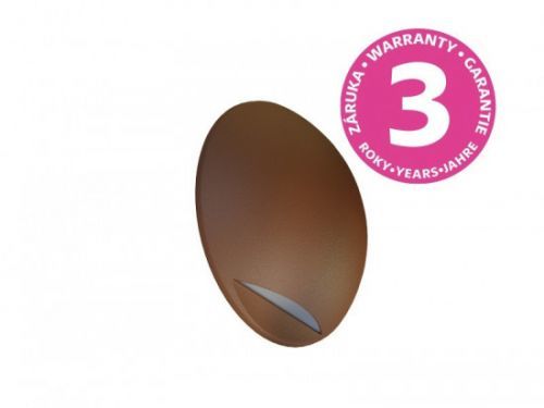 LEON CIRCLE nástěnné zahradní LED svítidlo 2W rez