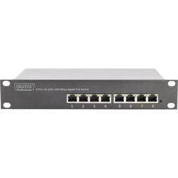 Síťový switch RJ45 Digitus Professional, DN-95317, 8 portů, 10 / 100 / 1000 Mbit/s, funkce PoE