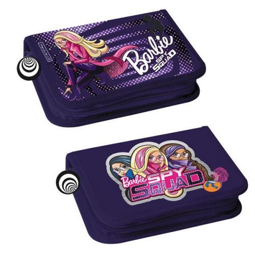 Pencil Case with filling, 2 compartments, Barbie Spy 12/48
