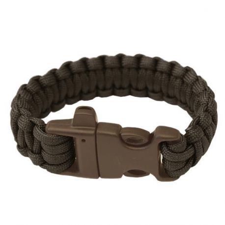 Highlander Paracord s píšťalkou Černá