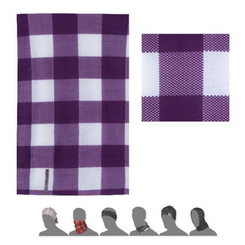 Sensor Multifunkční šátek - kukla 1071597_bílá/fialová