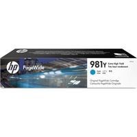 HP 981Y Extra High Yield Cyan Original PageWide Cartridge, L0R13A