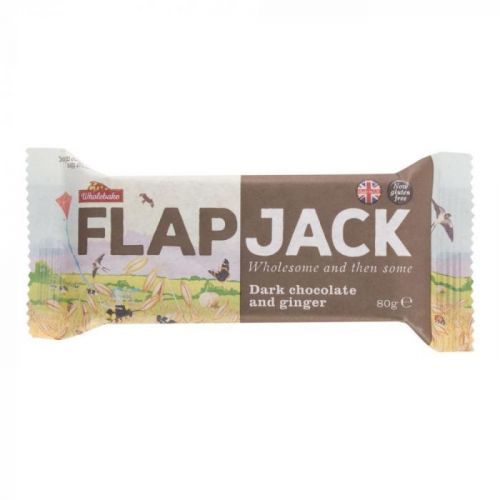 WHOLEBAKE Flapjack ovesný čokoláda se zázvorem bezlepkový 80 g