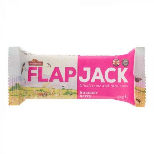 WHOLEBAKE Flapjack ovesný malina-jahoda bezlepkový 80 g