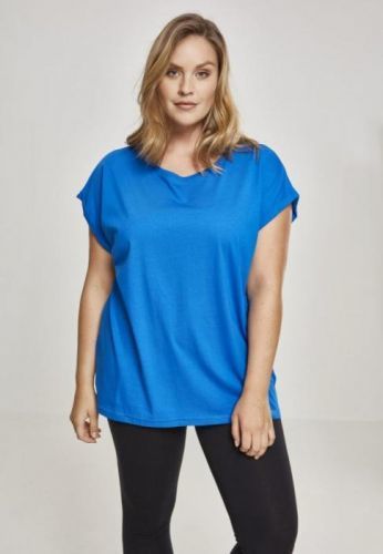 Ladies Extended Shoulder Tee - brightblue 3XL