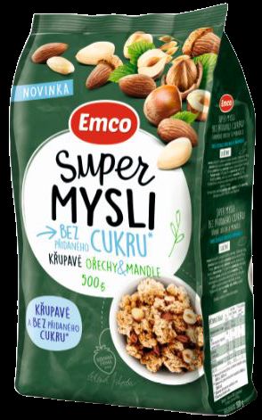 Emco Super Mysli Bez přidaného cukru Křupavé ořechy&mandle