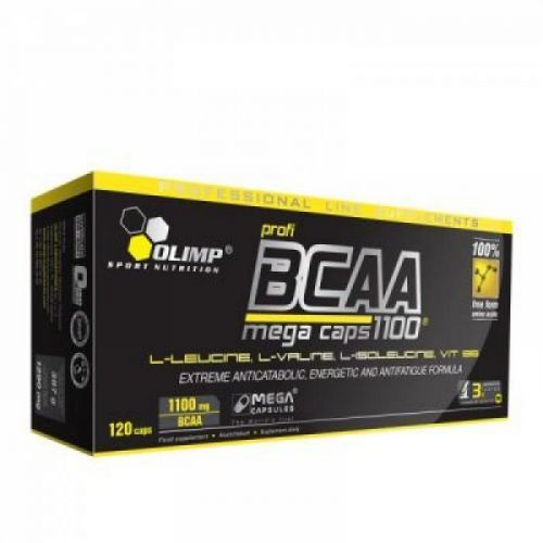 BCAA Mega Caps 1100, Olimp, 120 kapslí