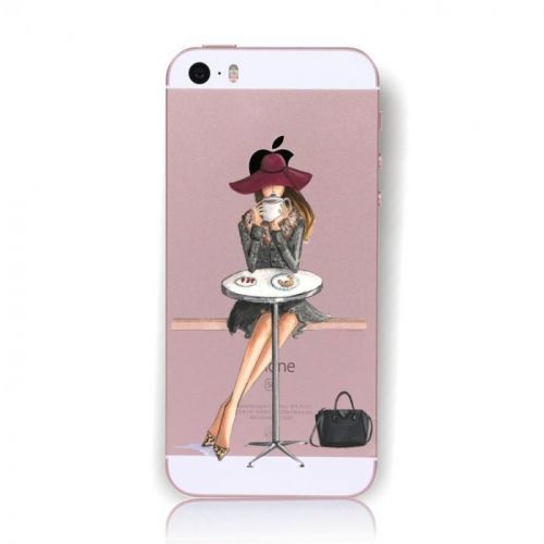 Pouzdro TopQ iPhone 5 / 5s / SE pevné Lady 6 17808