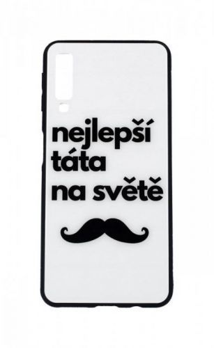 Pouzdro TopQ GLASS Samsung A7 pevné nejlepší táta na světě 35465