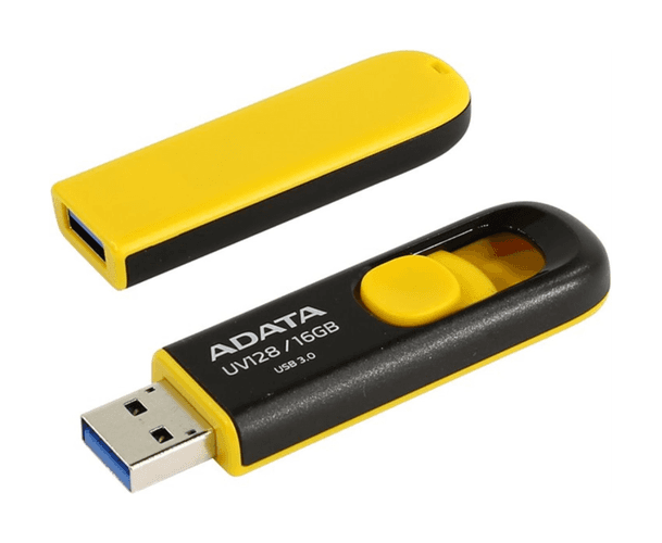 Flash disk ADATA UV128 16GB žlutý 19340