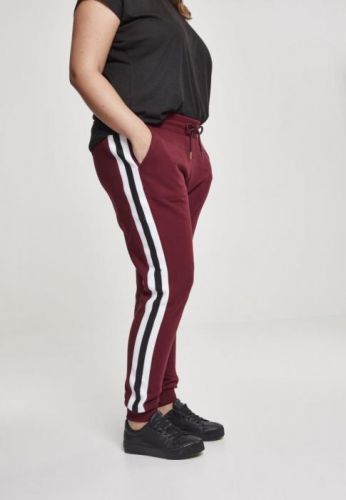 Ladies College Contrast Sweatpants - port/white/black 3XL