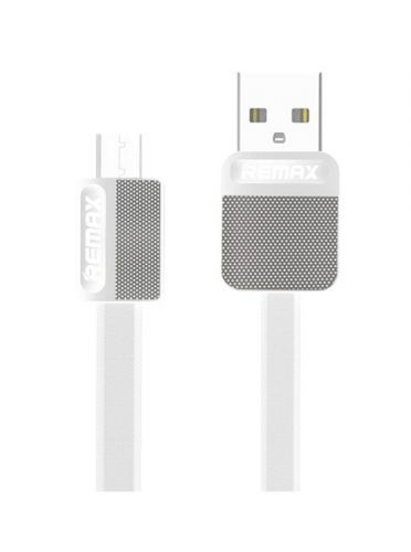 Datový kabel Remax Metal microUSB 1m bílý 32255