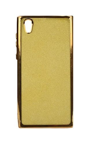 Pouzdro TopQ Sony Xperia L1 silikon glitter s rámečkem zlatý 23385